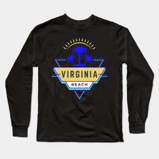 Virginia beach Vibes 80's 90's Long Sleeve T-Shirt